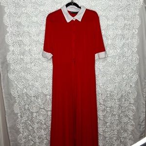 NY&C open bottom duster. Button up front. SIZE XL.